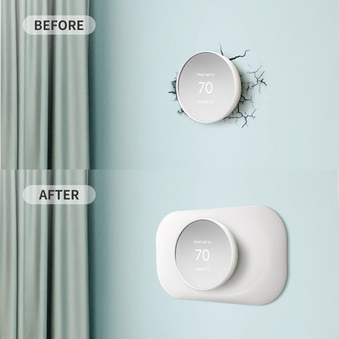 Petrichor Nest Thermostat Wall Plate easy installation with no repaint needed.