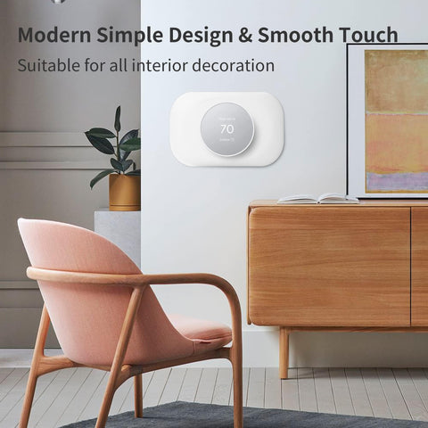 Petrichor Nest wall plate adds a modern, fingerprint-resistant finish to your thermostat area.