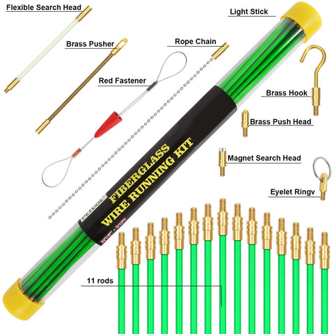 PETUOL transparent storage tube keeps rods and connectors organized