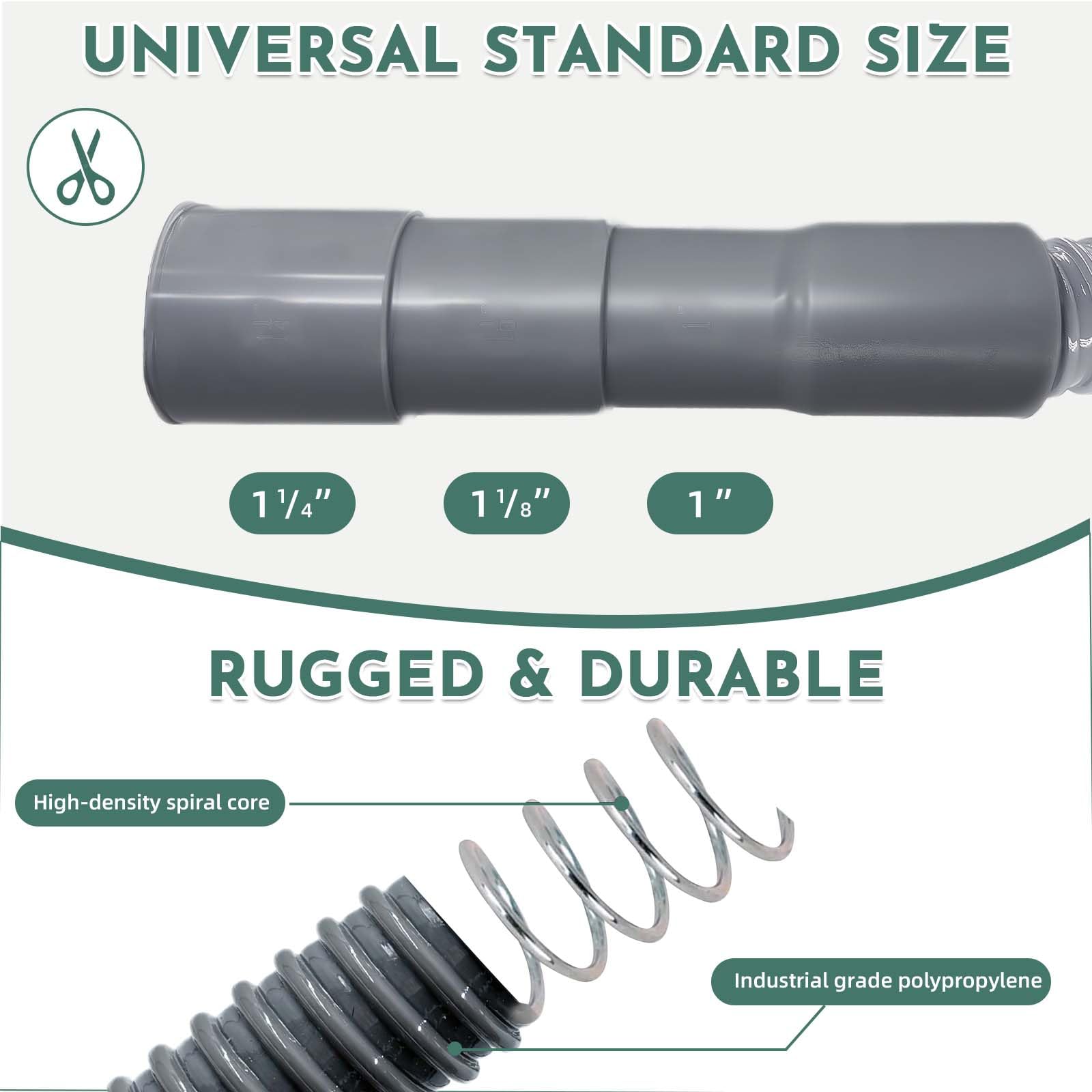PEVEPEXE spiral core hose provides strong structure and leak resistance.