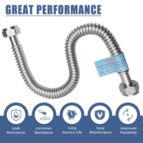 PEVEPEXE hose withstands high pressure up to 250 PSI.