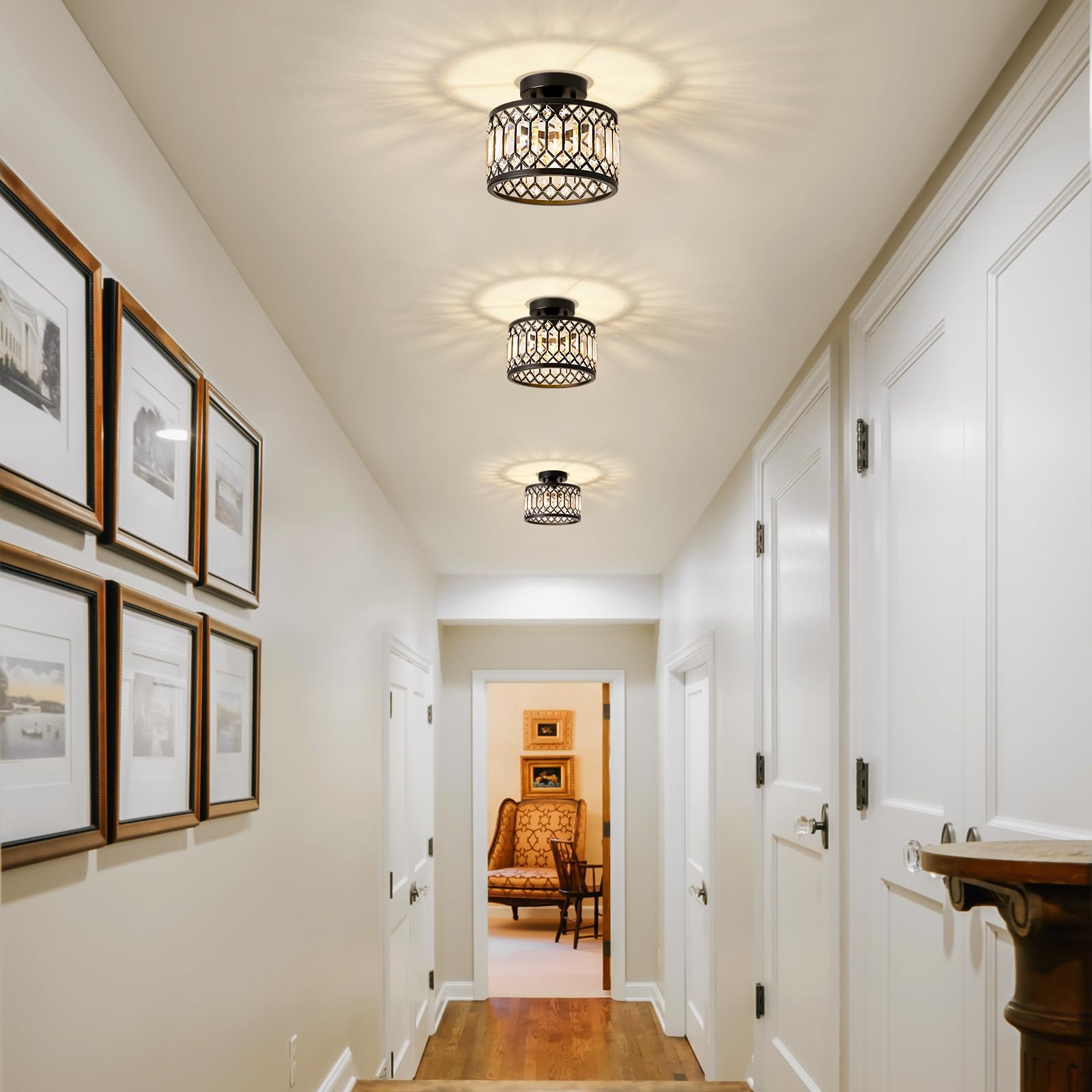 Pevfah modern semi-flush mount adds contemporary elegance to spaces.