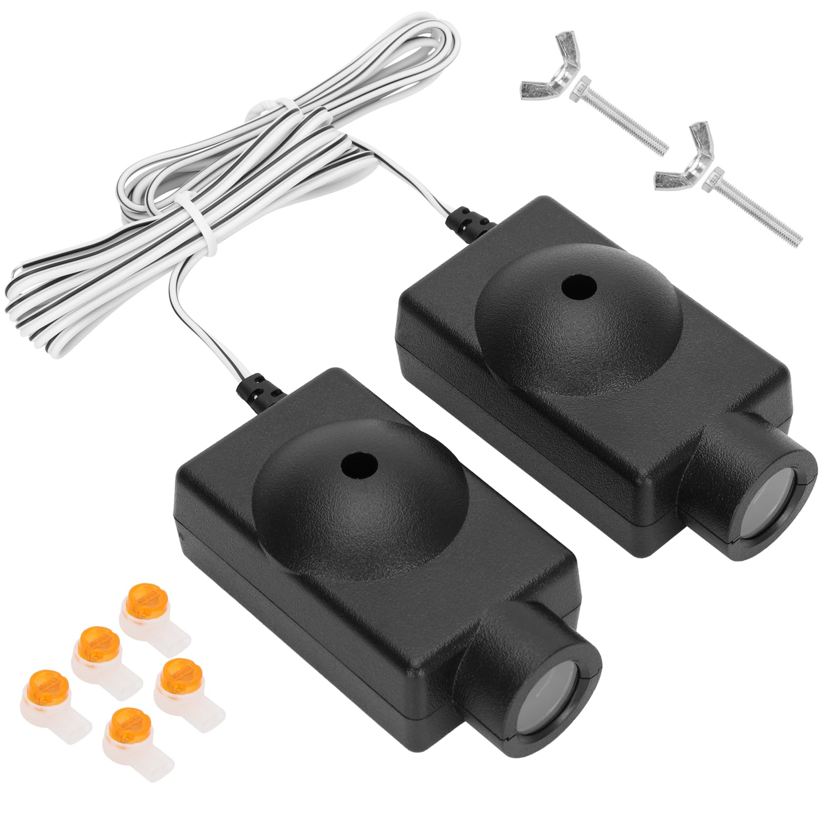 Pevxou 41A4373A safety sensor beam pair for LiftMaster/Chamberlain, enhances door safety.