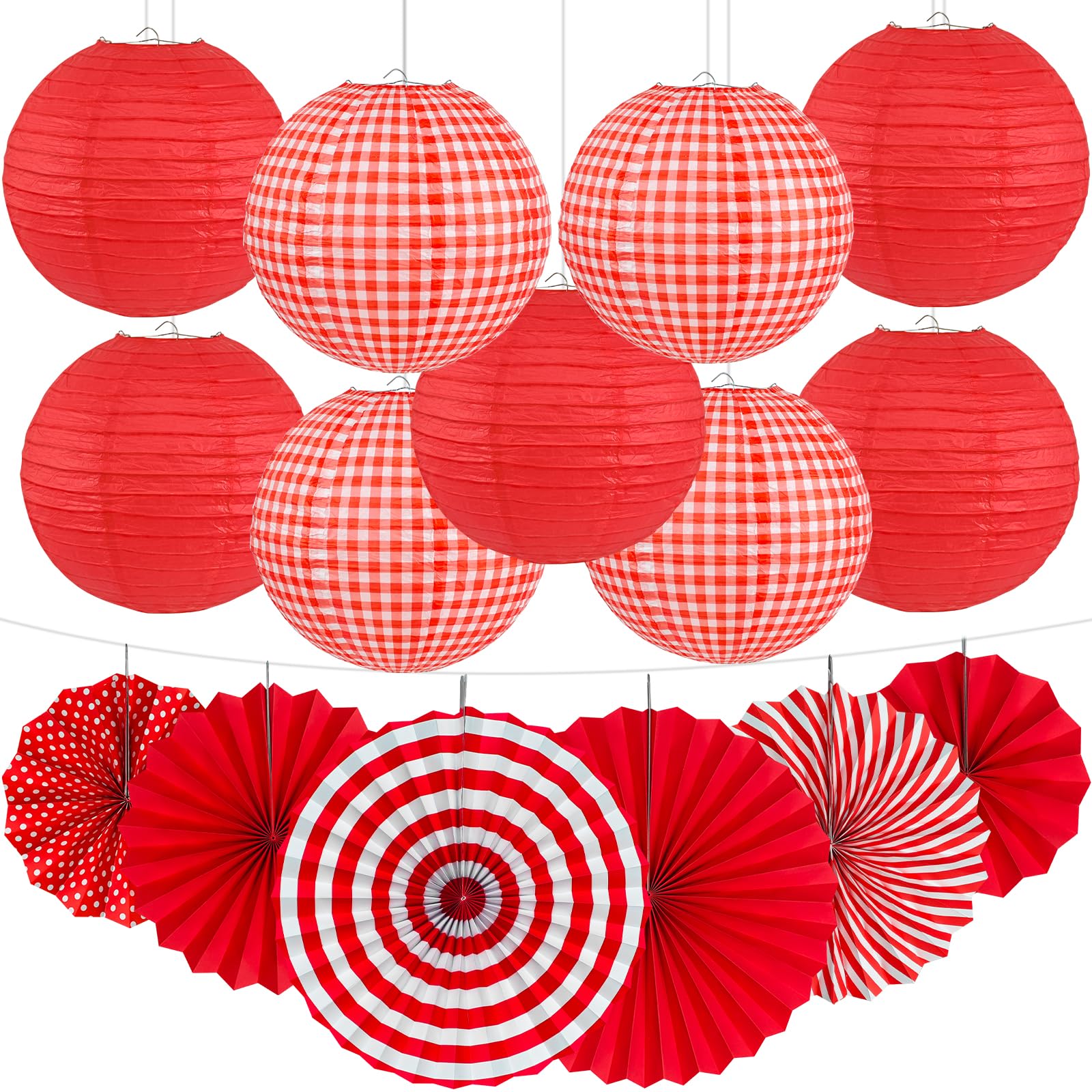 Peywot 15-piece red party décor kit ready for quick setup and photo-worthy celebrations