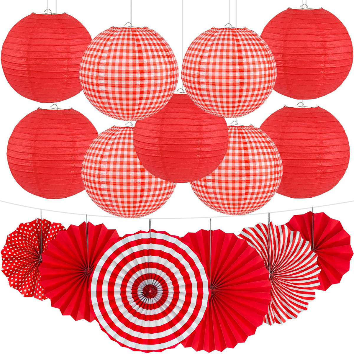 Peywot 15-piece red party décor kit ready for quick setup and photo-worthy celebrations