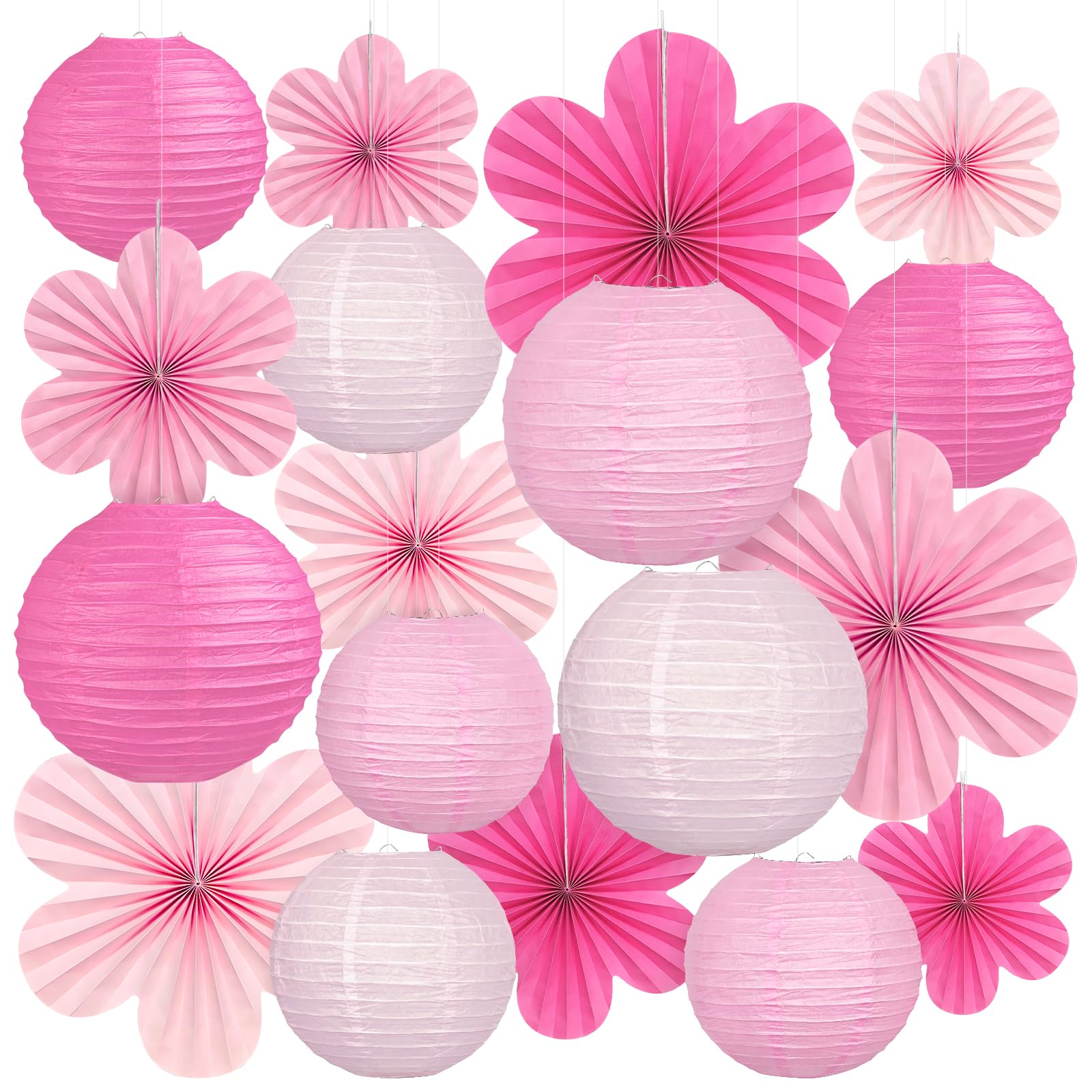 Peywot 18pc pink decor kit backdrop creates a stylish party focal point.