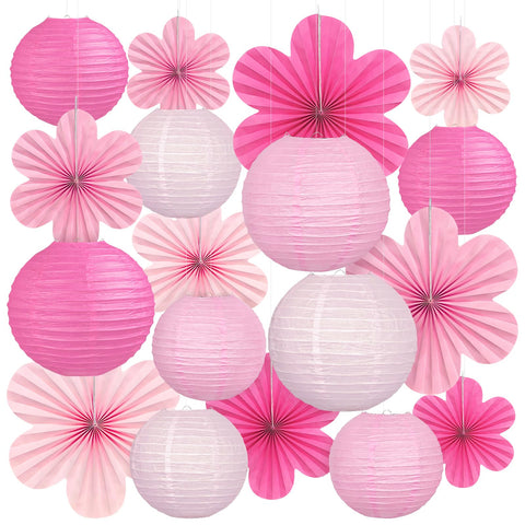 Peywot 18pc pink decor kit backdrop creates a stylish party focal point.