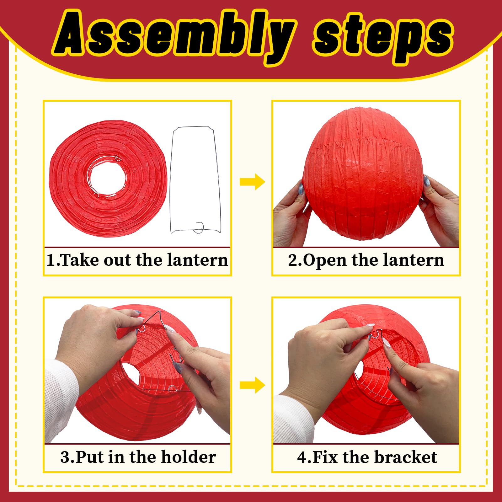 Peywot flat-pack lanterns unfold easily for quick setup