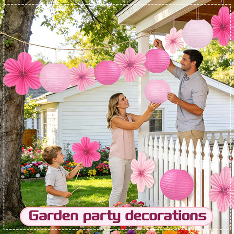 Peywot flower fans 10-inch offer layered depth for photo-worthy walls.