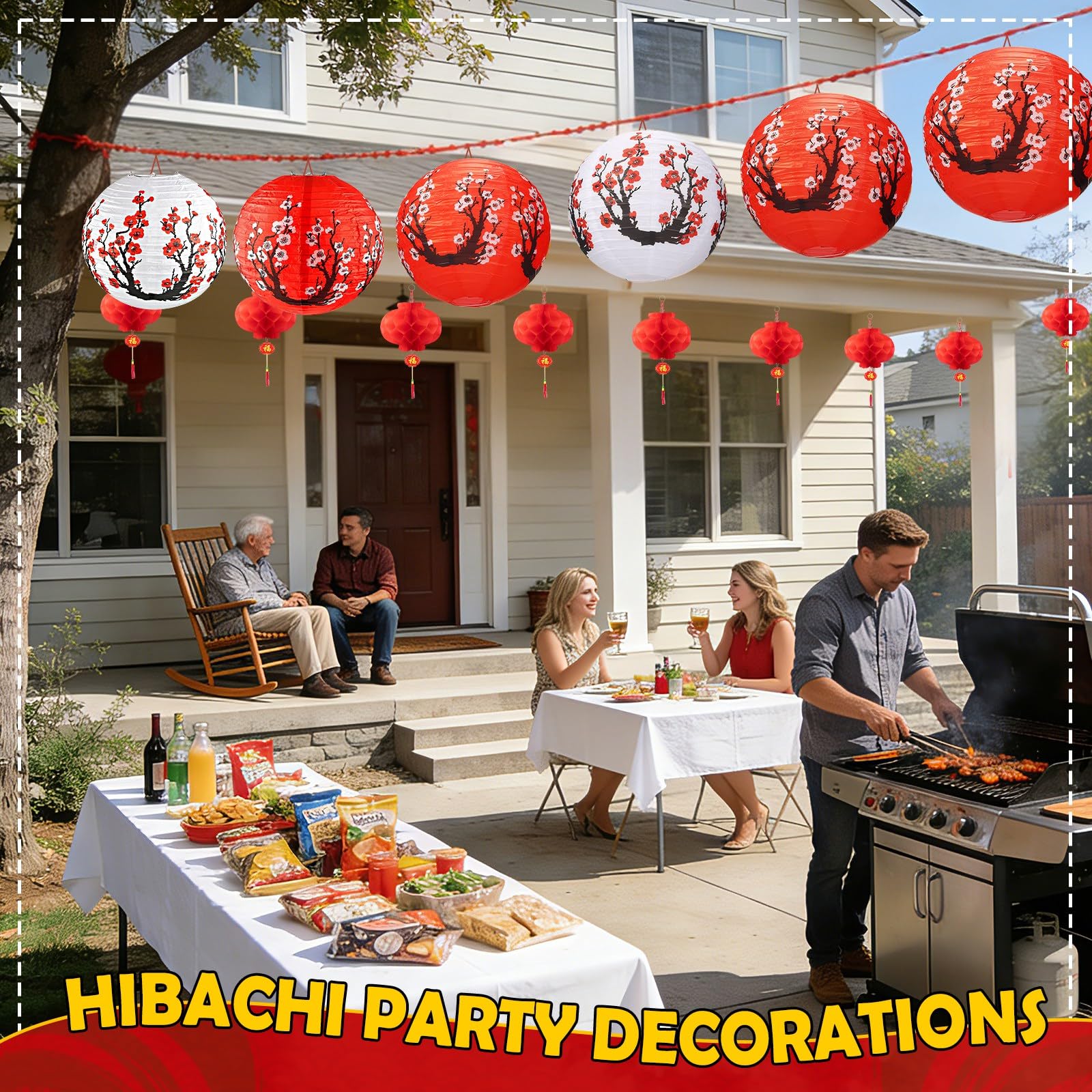 Peywot layered lantern display ideas for dynamic events.