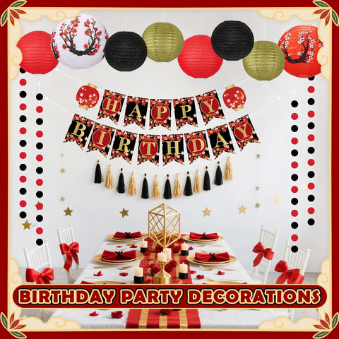 Peywot red 10in lantern adds bold accents to Asian themed decor