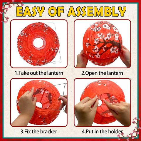 Peywot waterproof red Chinese lanterns suitable for outdoor use.