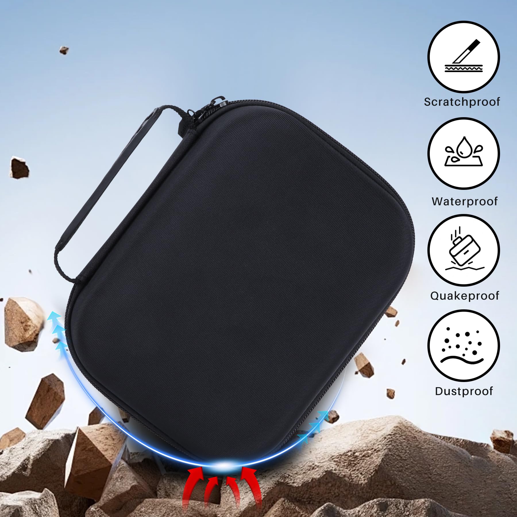Peyyargo compact portable design with a handle for travel.