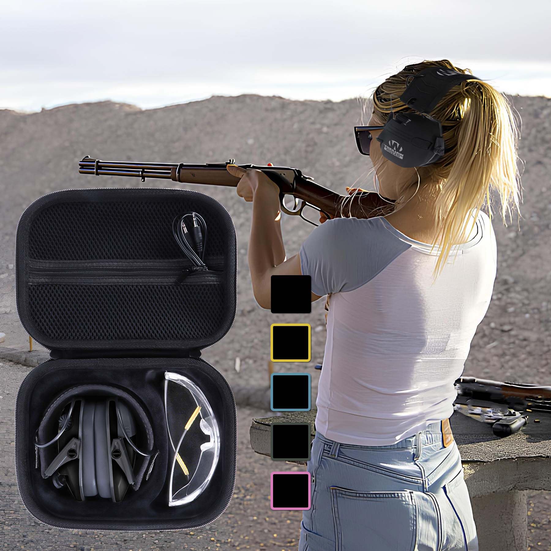 Peyyargo lightweight carry case ideal for on-the-go storage.