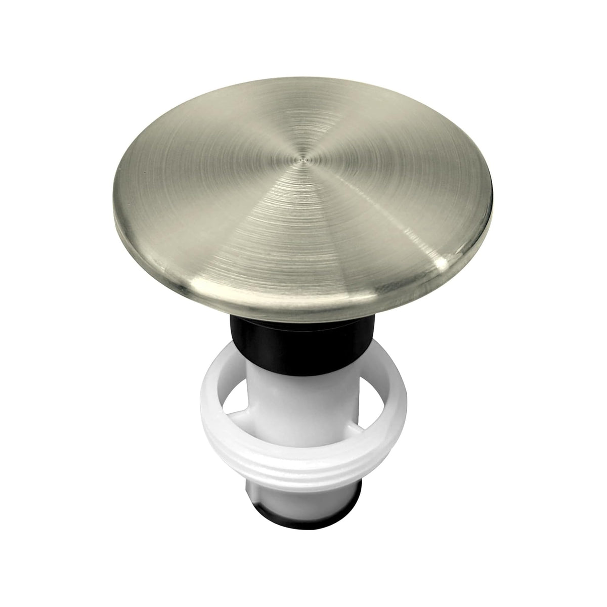 Pfister 972-098J push & seal stopper in brushed nickel for a tight seal and easy installation.