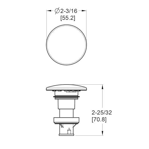 Pfister 972-098J replacement stopper installation in brushed nickel finish.