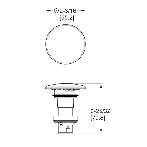 Pfister 972-098J replacement stopper installation in brushed nickel finish.