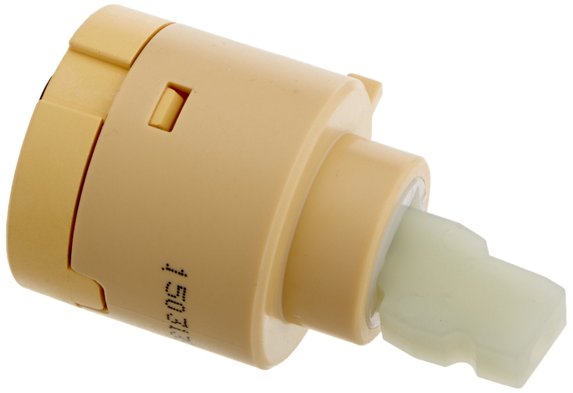 Pfister 974-035 ceramic cartridge close-up, durable replacement part for faucets.