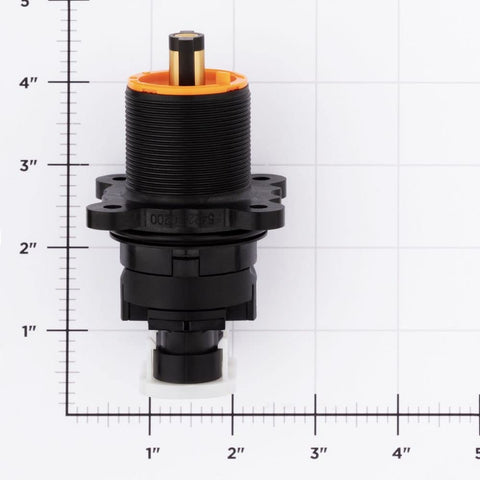 Pfister integrated temperature limit stop helps manage hot water.