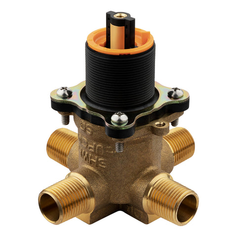 Pfister PermaBalance valve front view shows durable brass construction
