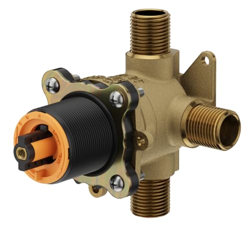 Pfister PermaBalance valve side view highlights compact depth