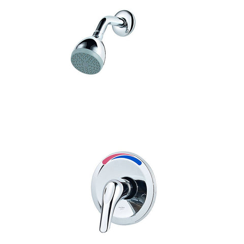 Pfister Pfirst shower trim polished chrome front view for modern bathroom styling