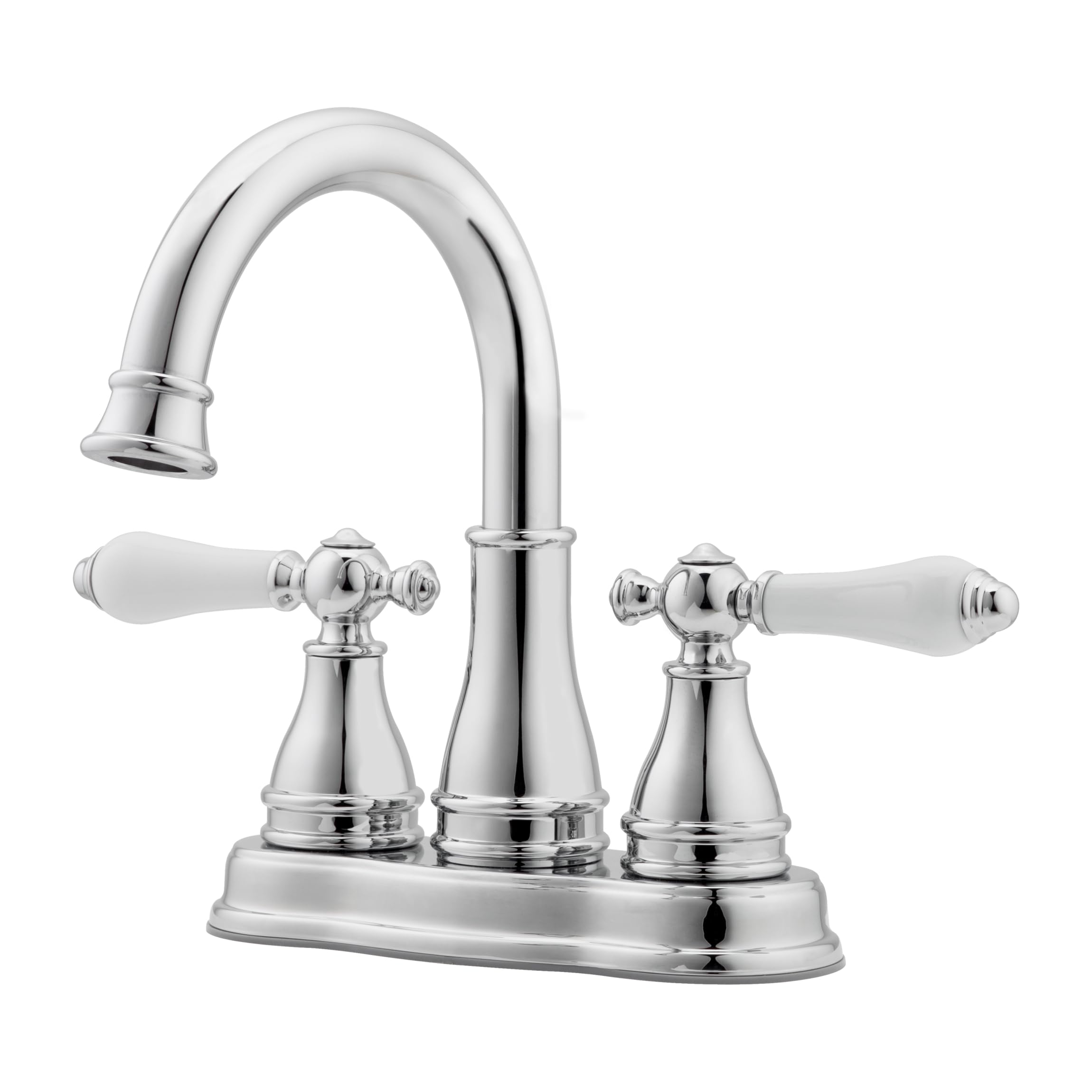 Pfister Sonterra spout with 360-degree swivel for flexible bathroom tasks.