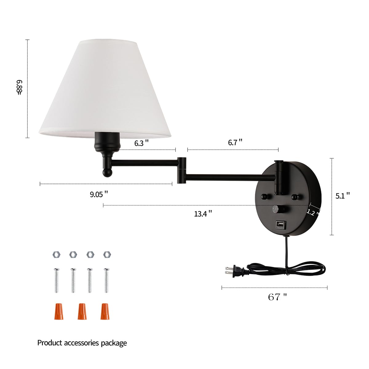 PFQCGU black metal base ensures durable, stable installation