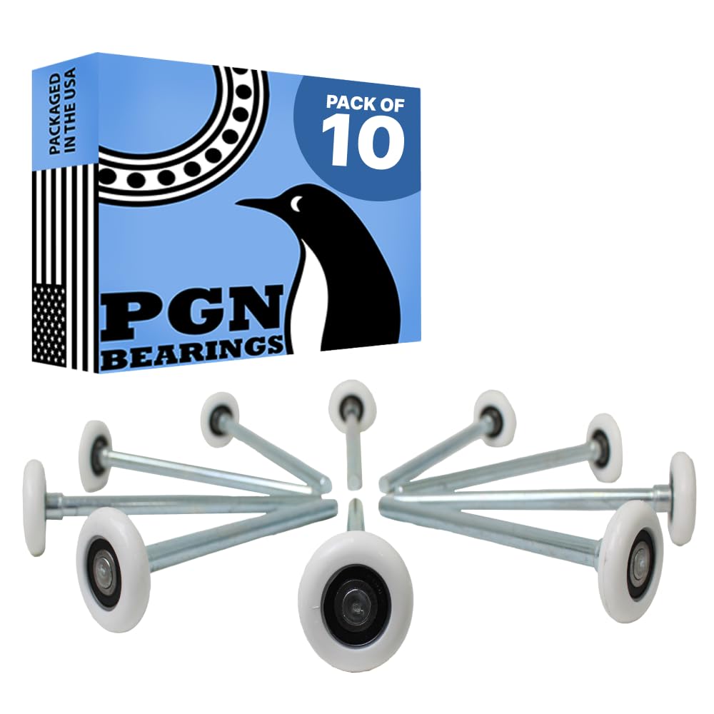 PGN Bearings 2in nylon roller with sealed 6200-2RS for whisper-quiet performance