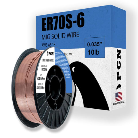 PGN Bearings ER70S-6 wire spool for MIG welding, smooth feed and low splatter