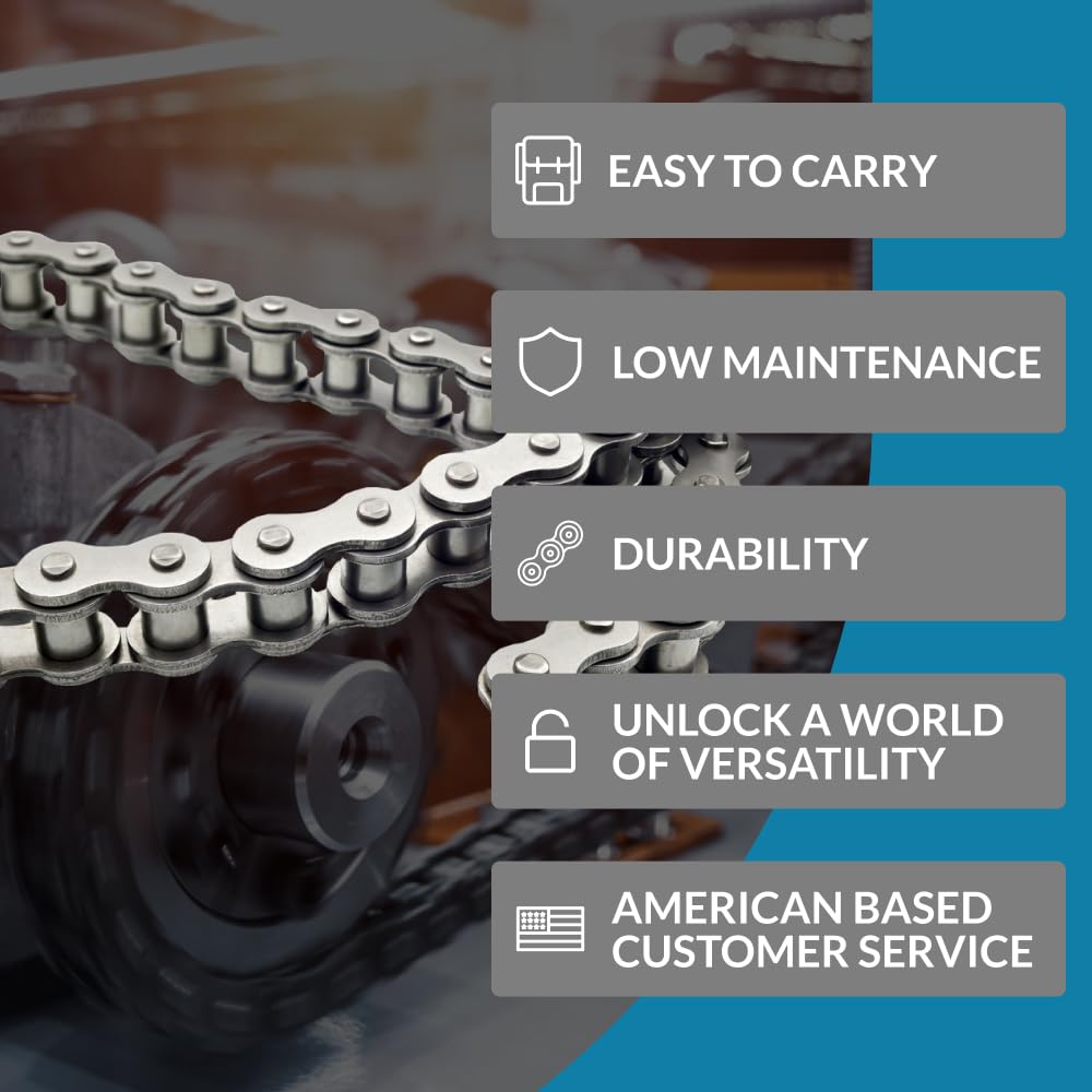 PGN roller chain cutter side profile highlights adjustable pin for #25–#60 chains.