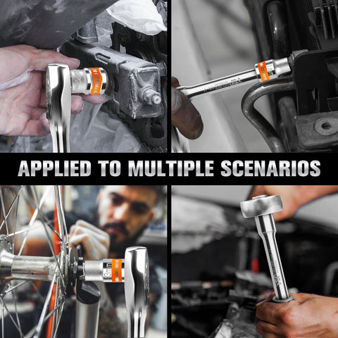 Pgroup car repair set in use in a garage.