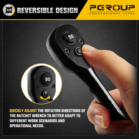 Pgroup chrome vanadium handle combines strength with ergonomic comfort.