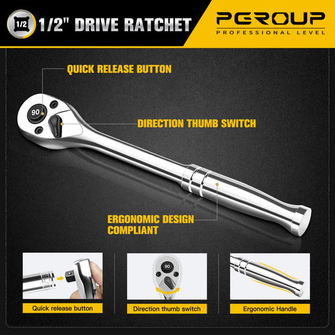 Pgroup chrome-moly head and durable Cr-V handle resist deformation under torque