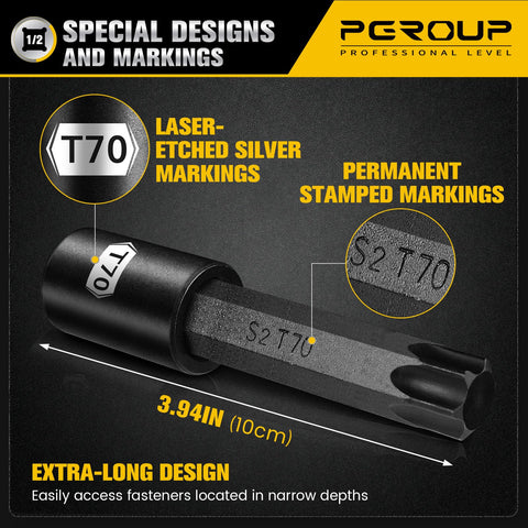 Pgroup Cr-Mo socket showing shock resistance and torque transfer.