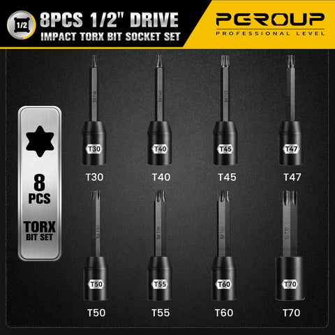Pgroup S2 Torx bit close-up highlighting wear resistance.