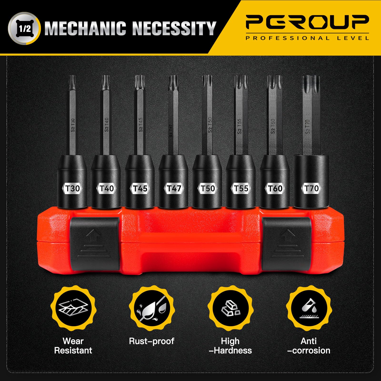 Pgroup storage case keeps tools organized and portable.