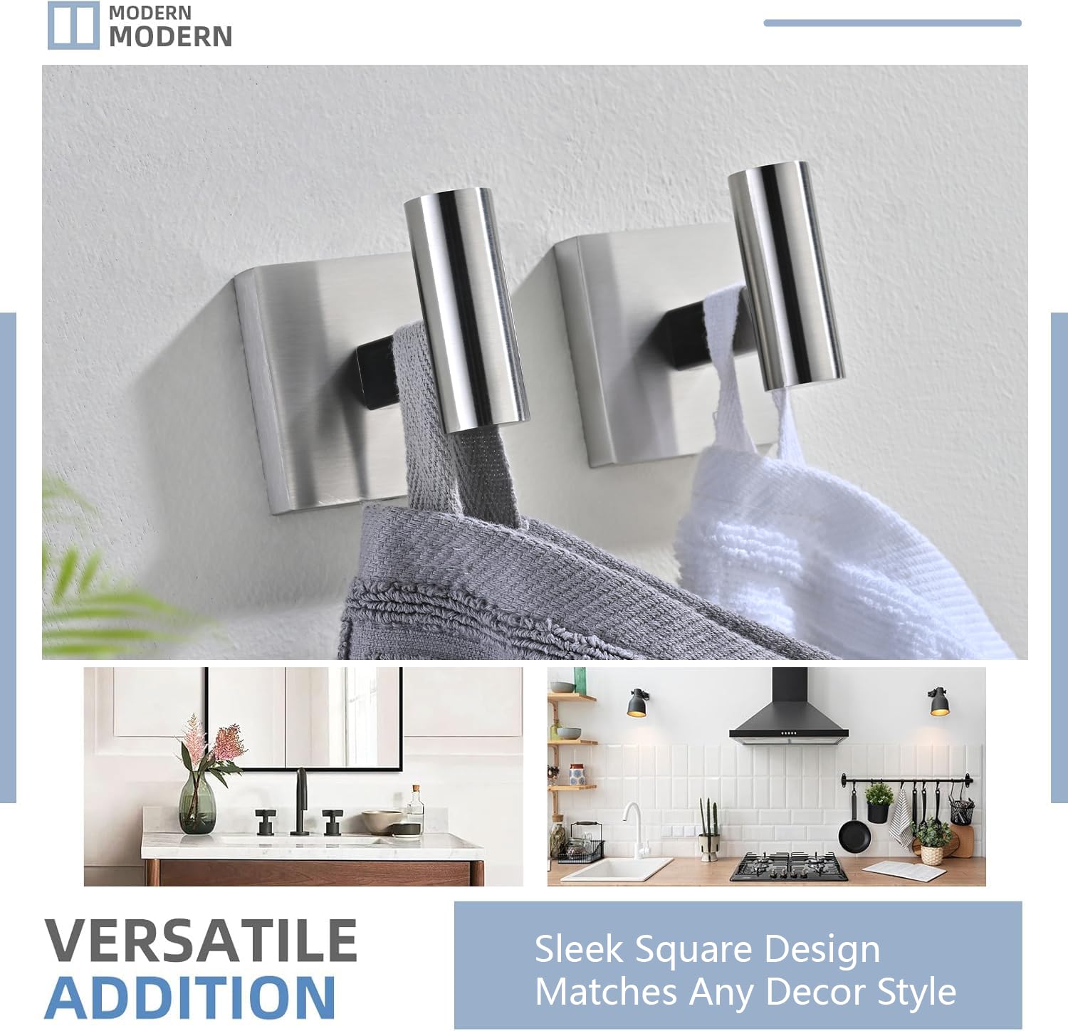 PHADSTAR SUS 304 stainless steel body stands up to humid bathrooms.