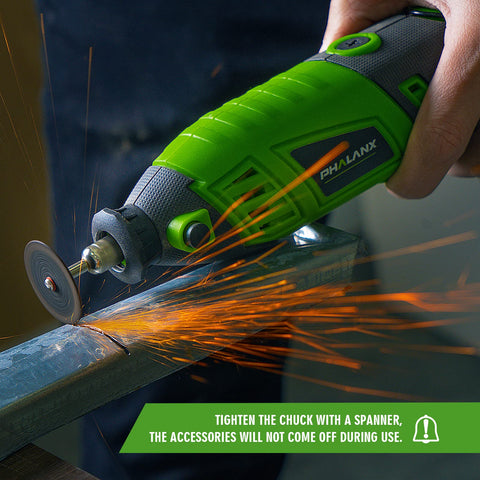PHALANX tool with multiple collets for varied applications.
