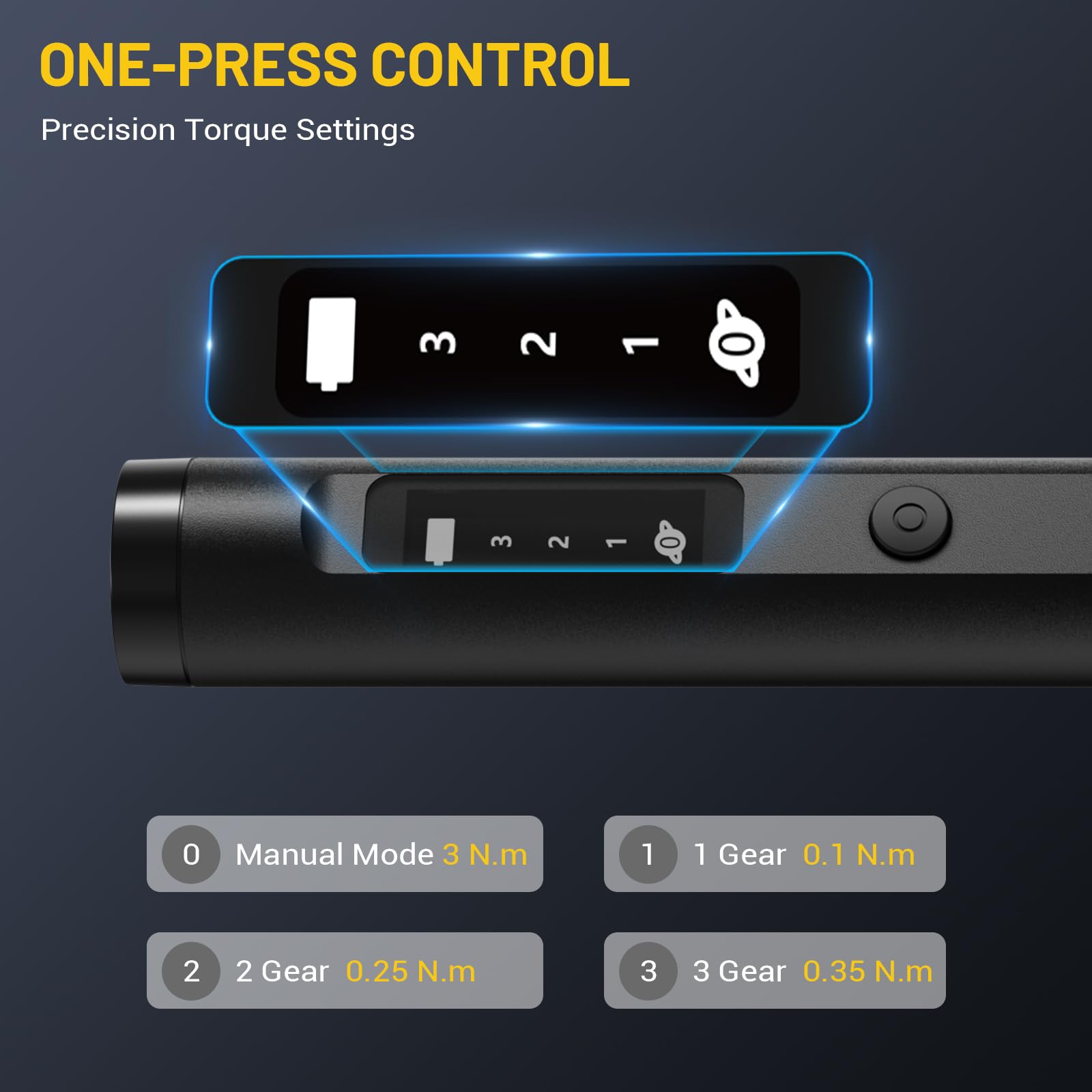PHALANX Mini precision torque settings aid gentle adjustments