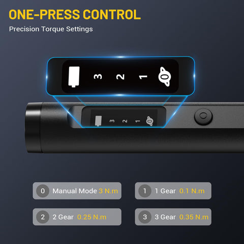 PHALANX Mini precision torque settings aid gentle adjustments