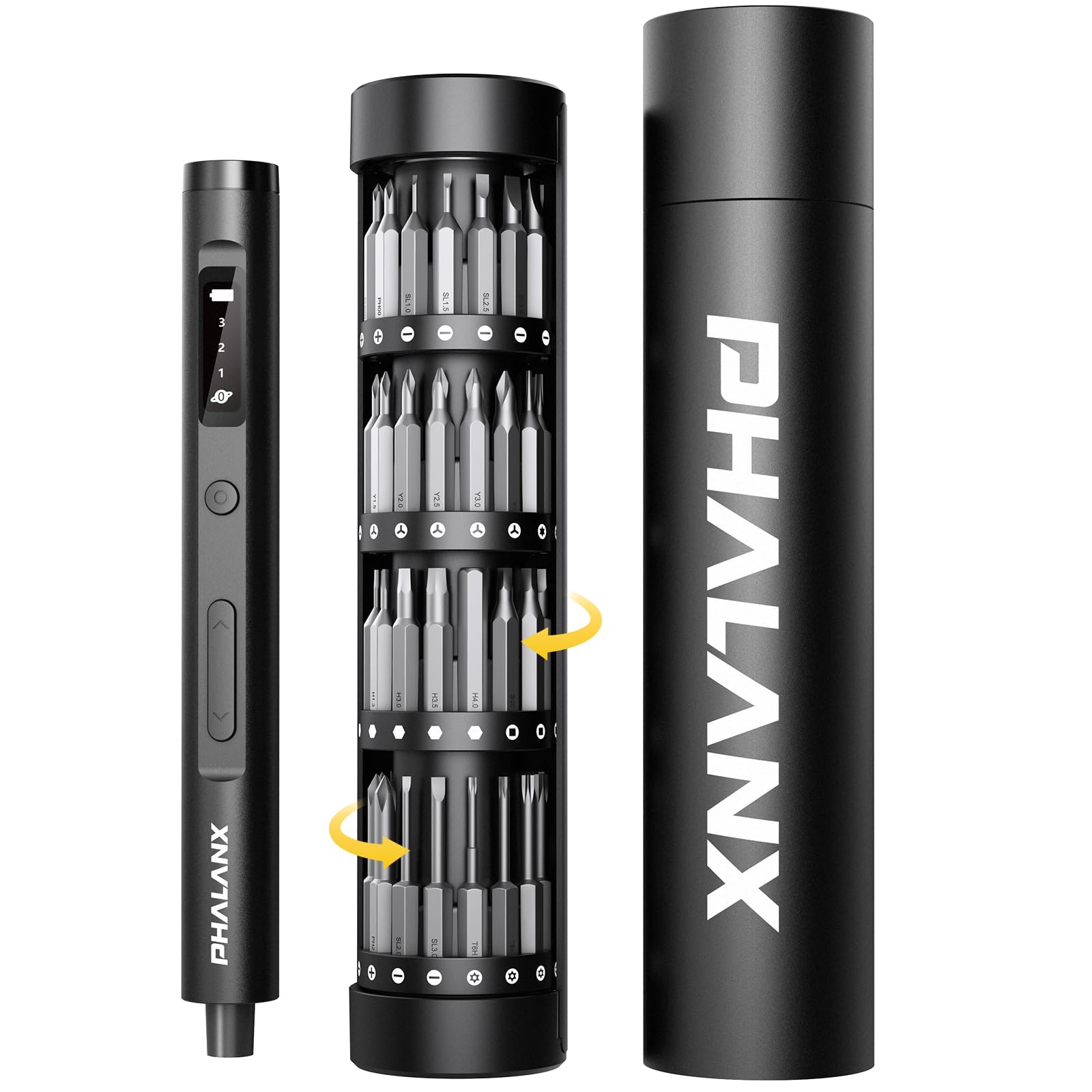 PHALANX Mini screwdriver in case for portable electronics repair