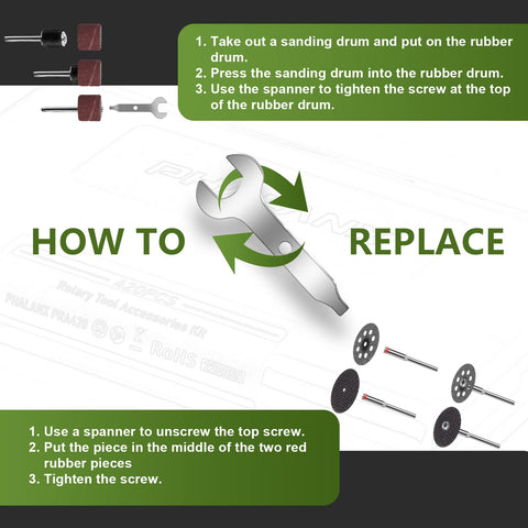 PHALANX rotary tool kit is compatible with most brands for flexible use.