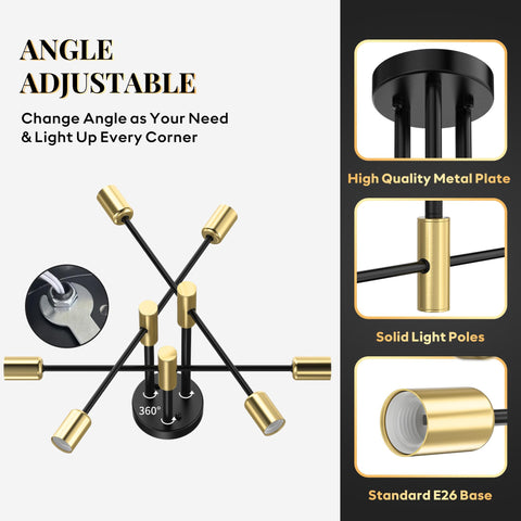Phaosio dimmable-ready fixture compatible with standard bulbs for flexible ambience