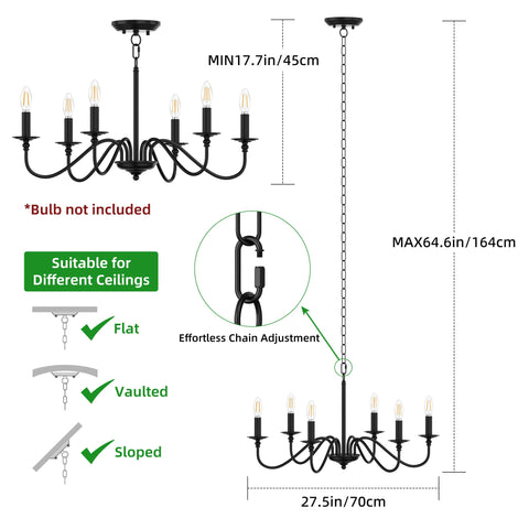 Phaosio E12 sockets compatible with dimmable bulbs for adjustable brightness