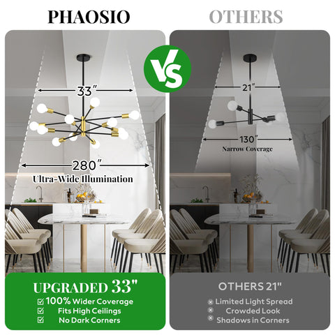 Phaosio Sputnik arm assembly demonstrates quick, pre-wired setup for faster installation.