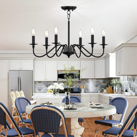 Phaosio UL-listed chandelier with 3-year warranty and safety assurance