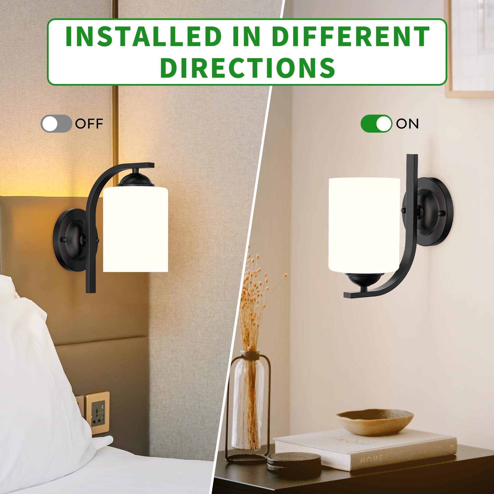 Phaosio wall sconce supports dimmable bulbs for adjustable mood