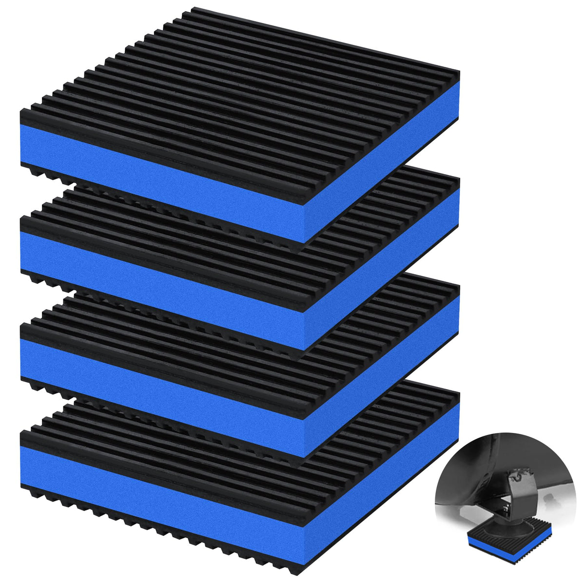 Phepetroll anti vibration pad washer top view reduces movement and noise.