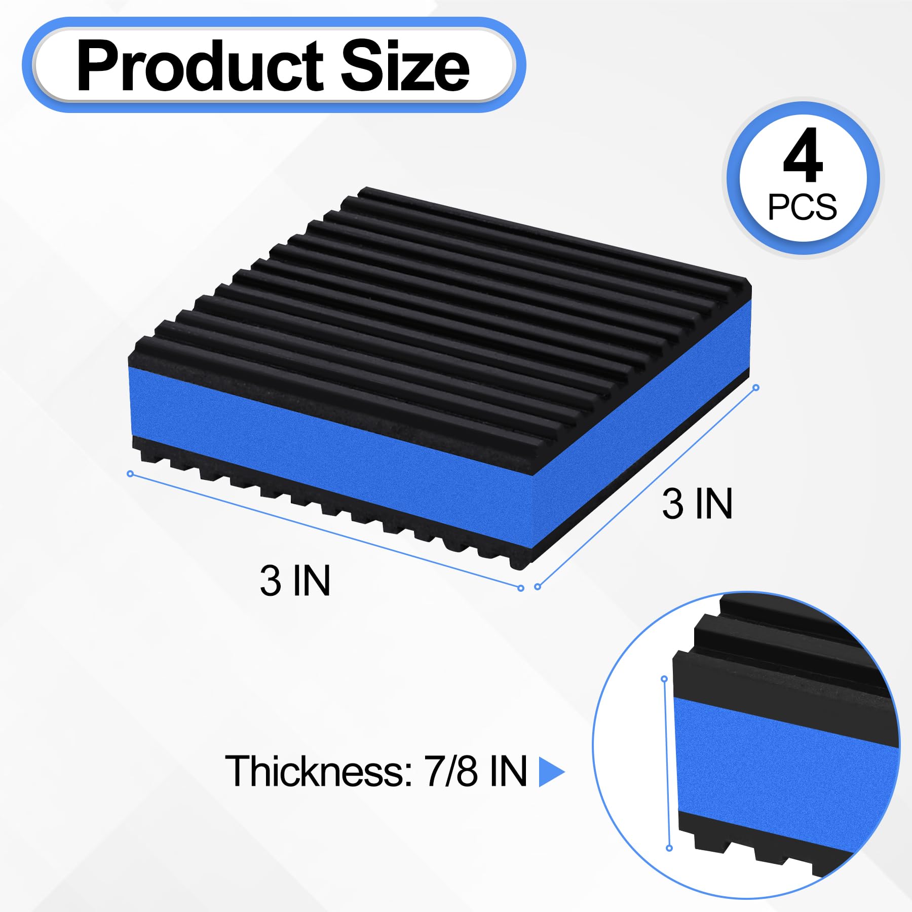 Phepetroll eva-layer close-up highlighting ribbed non-slip surface